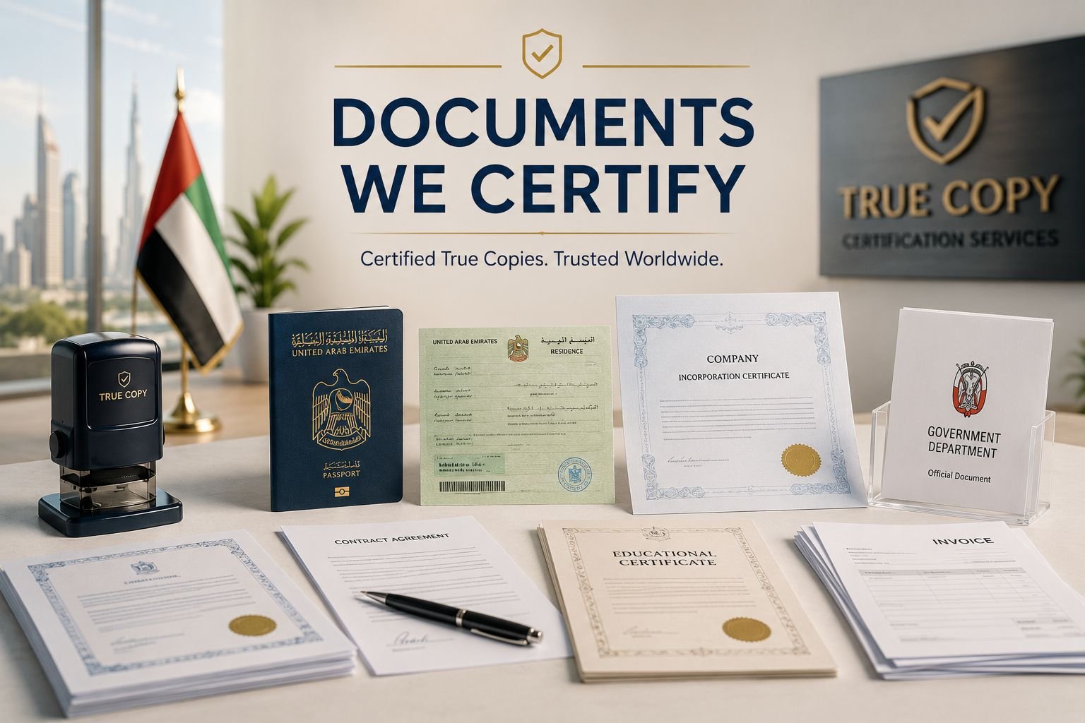 Documents We Certify